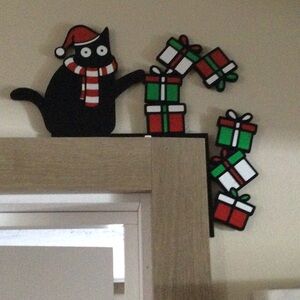 Holiday Cat Door Topper - 3D